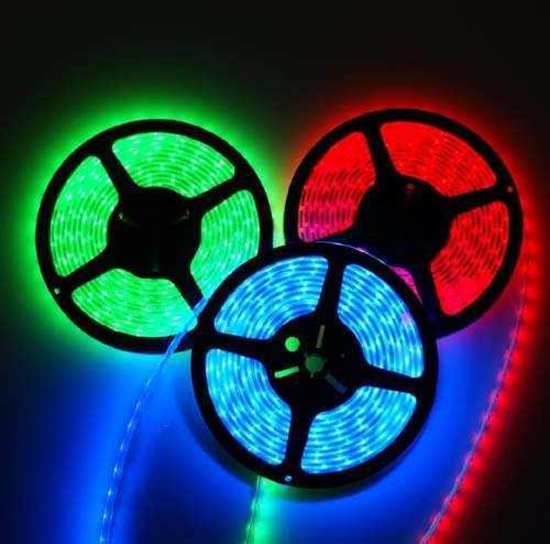 CINTA LED 5 METROS DE PRIMERA LUZ BLANCA, CALIDA, VERDE, ROJO, AZUL CON TRANSFORMADOR
