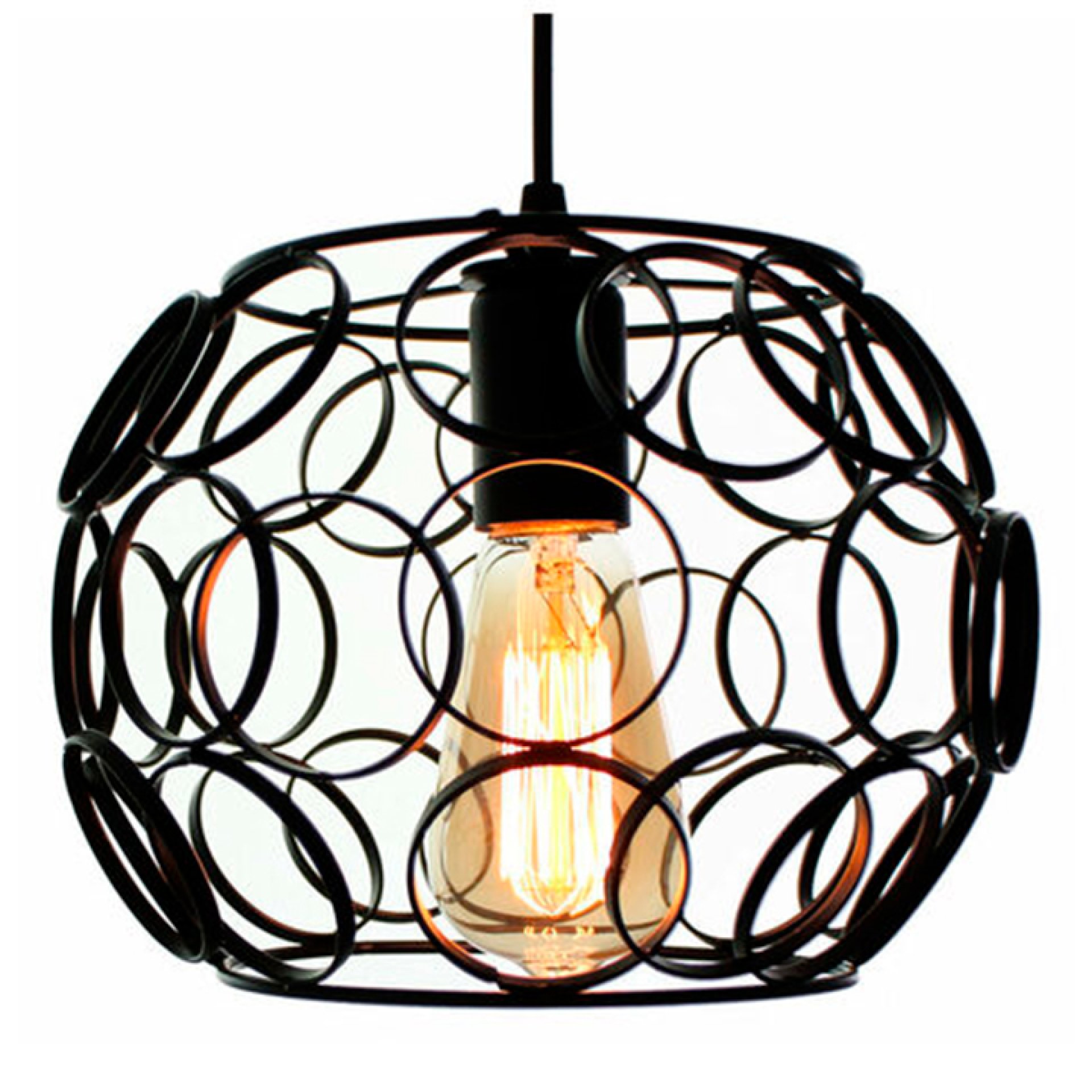 COLGANTE METALICO BOLA CON AROS