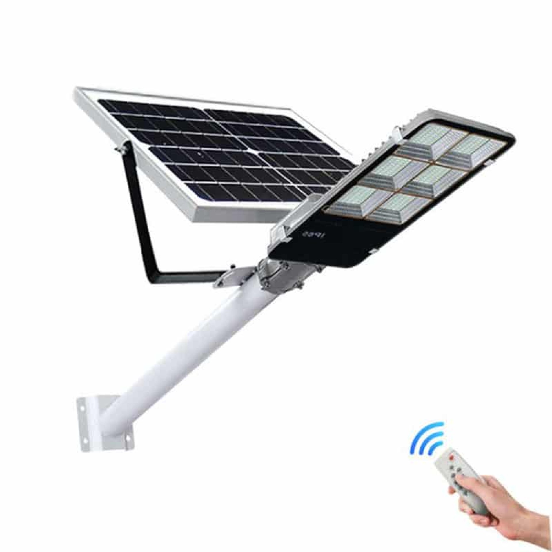 LUMINARIA PUBLICA SOLAR 200 WATTS SMD CON CONTROL PRENDIDO AUTOMATICO EN LA OSCURIDAD PANEL NO INCORPORADO